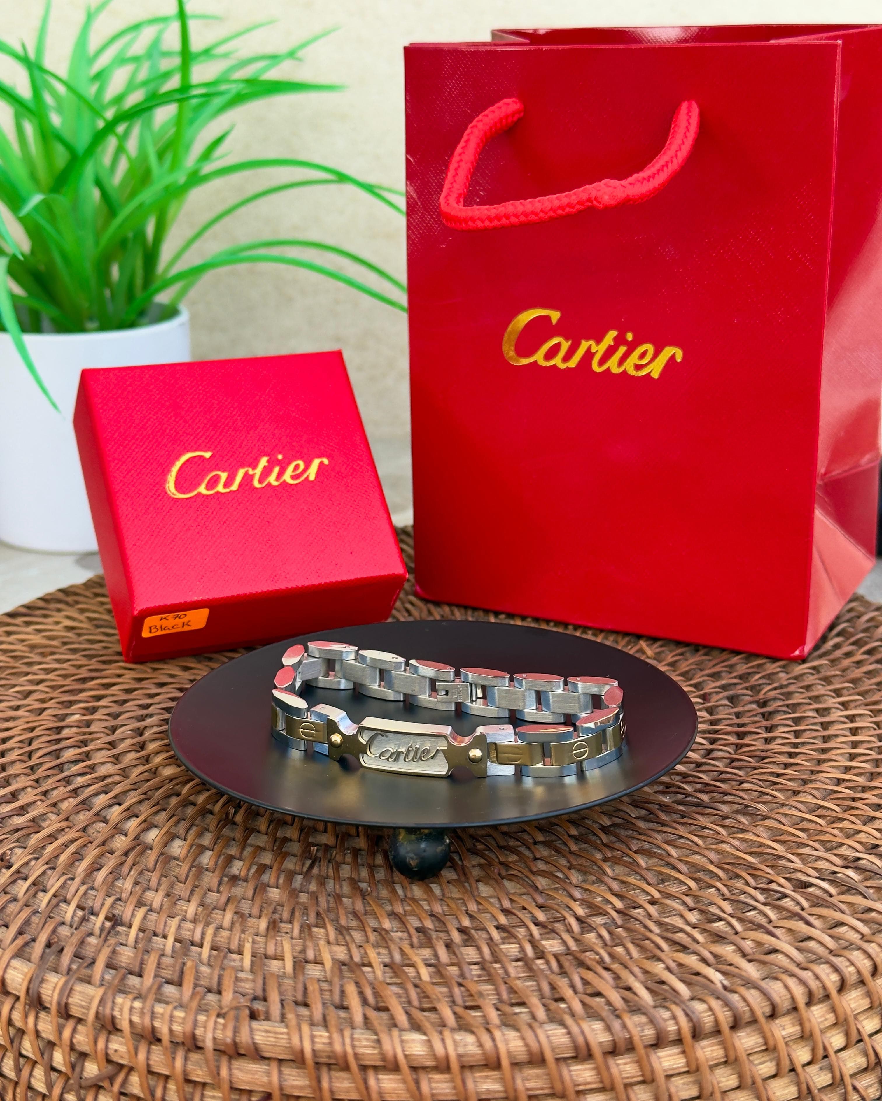 Cartier – Pulsera Elegance Steel (Caballero)