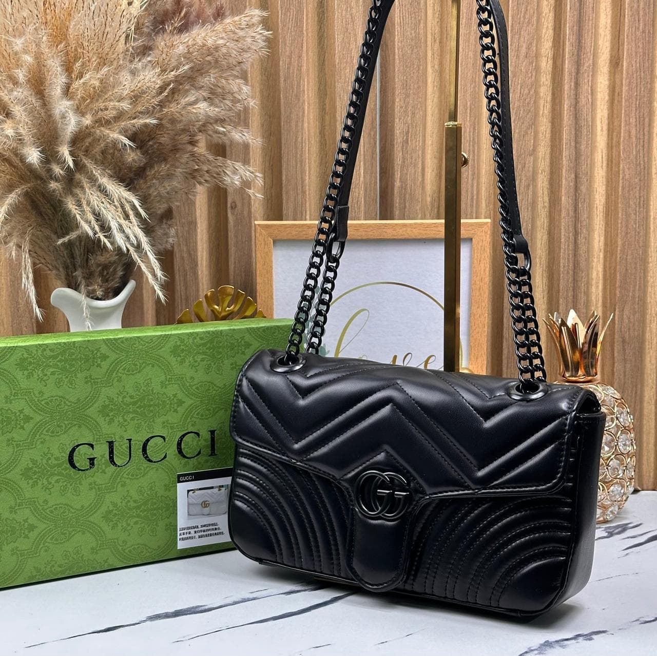 Gucci – Bolso Marmont Black Chain (Dama)