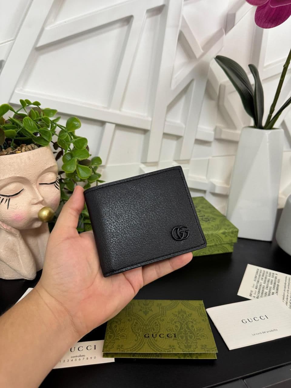 Gucci x Balenciaga – Bifold Matte Leather Wallet (Caballero)